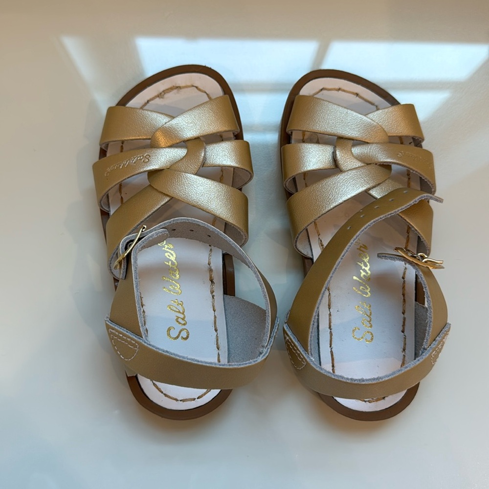 Gold Saltwater Sandals